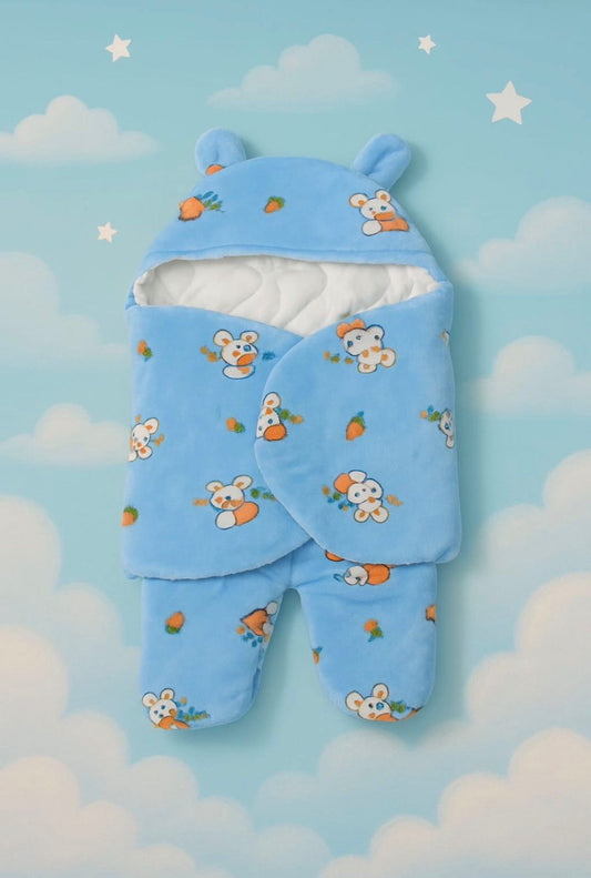 Bear Print Baby Swaddle