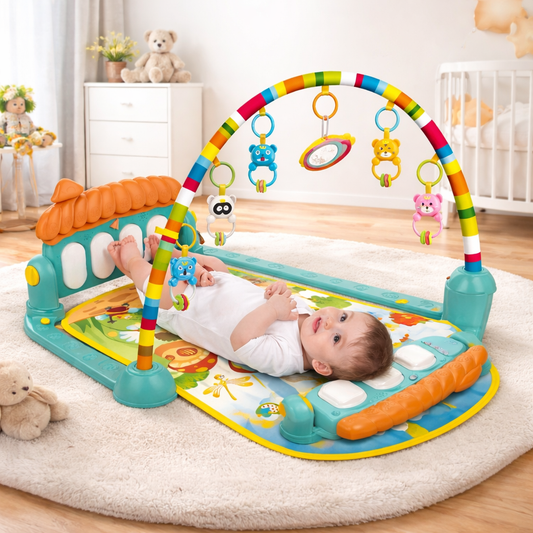 Baby Musical Play Gym & Activity Mat with Hanging Toys