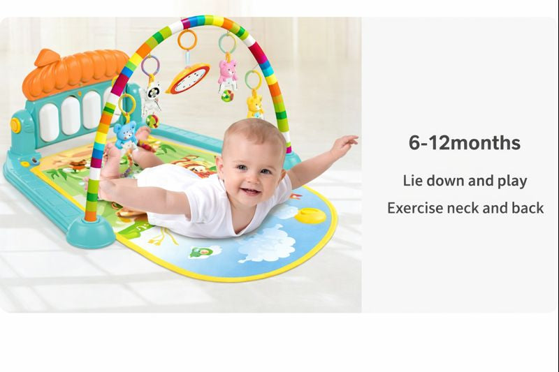 Baby Musical Play Gym & Activity Mat with Hanging Toys