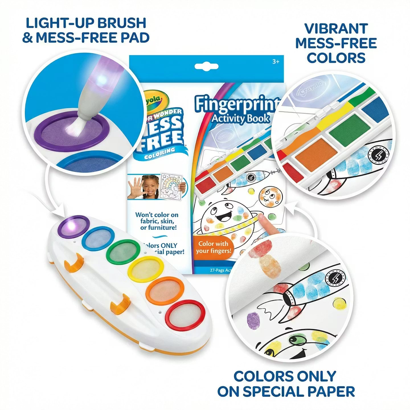 Magic Light Mess-Free Kids Painting Set