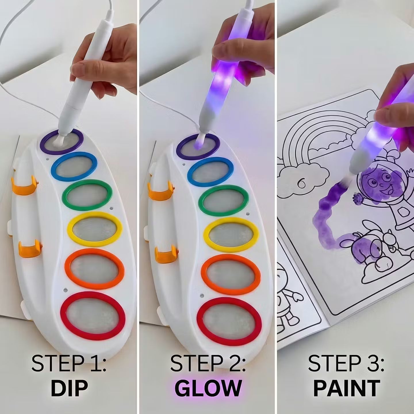 Magic Light Mess-Free Kids Painting Set