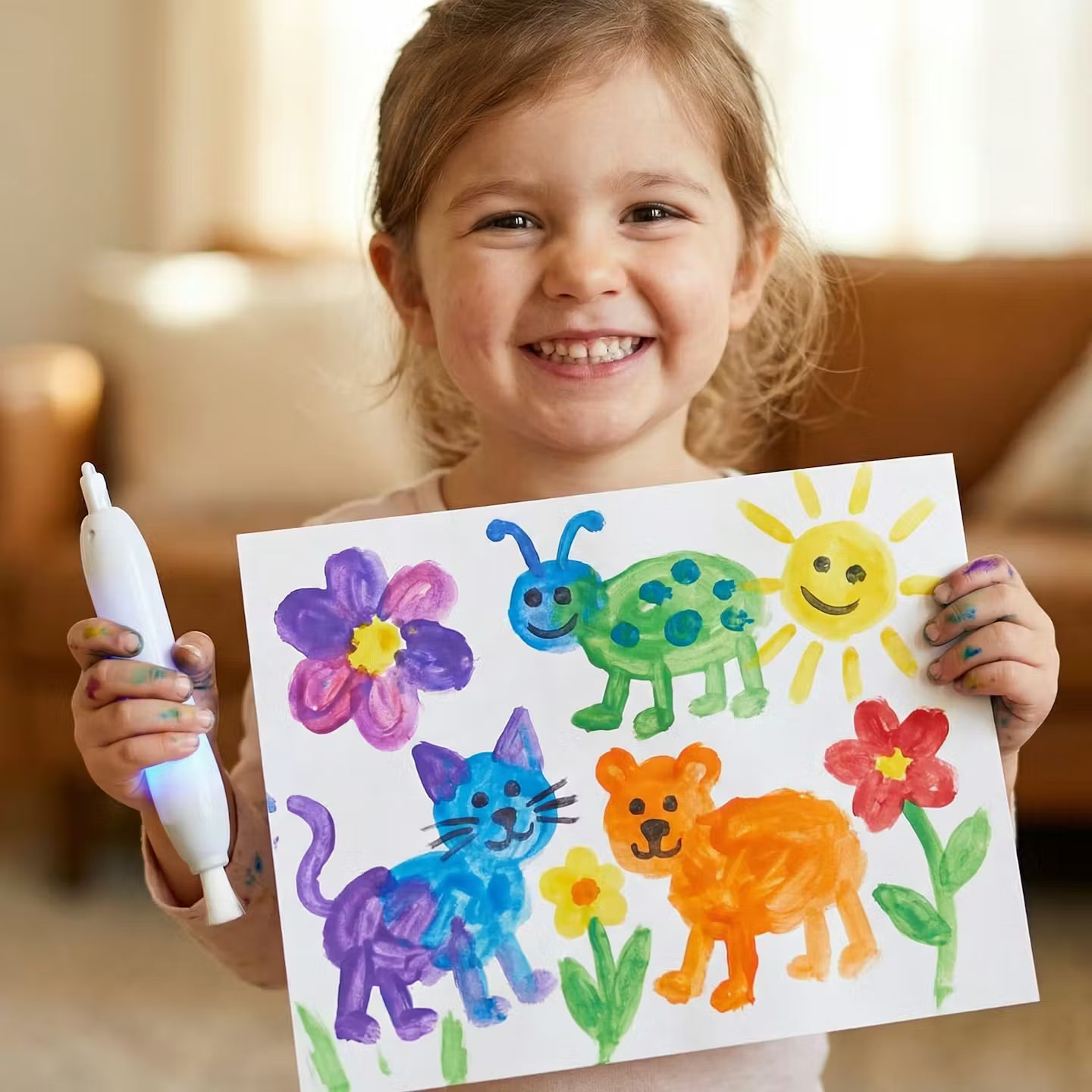 Magic Light Mess-Free Kids Painting Set