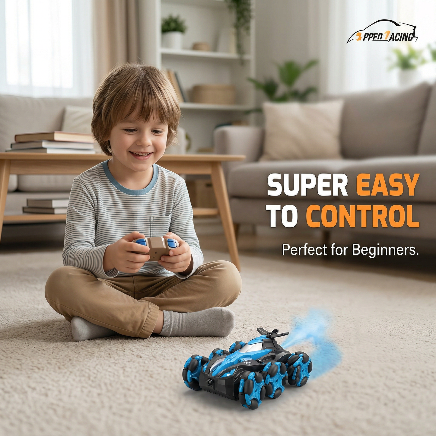 360° Stunt RC Car with Remote & Hand Gesture Control