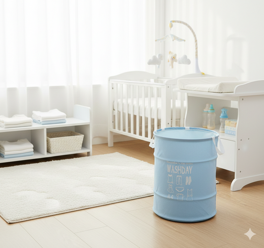 Premium Foldable Baby Basket for Nursery Storage