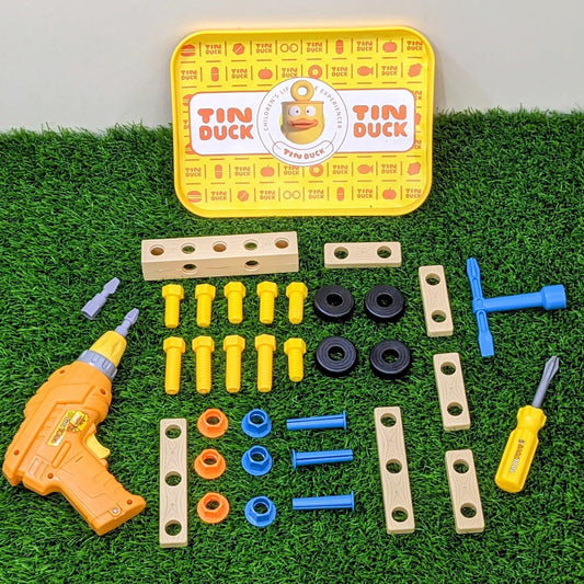 Electric Drill & Build Toy Set