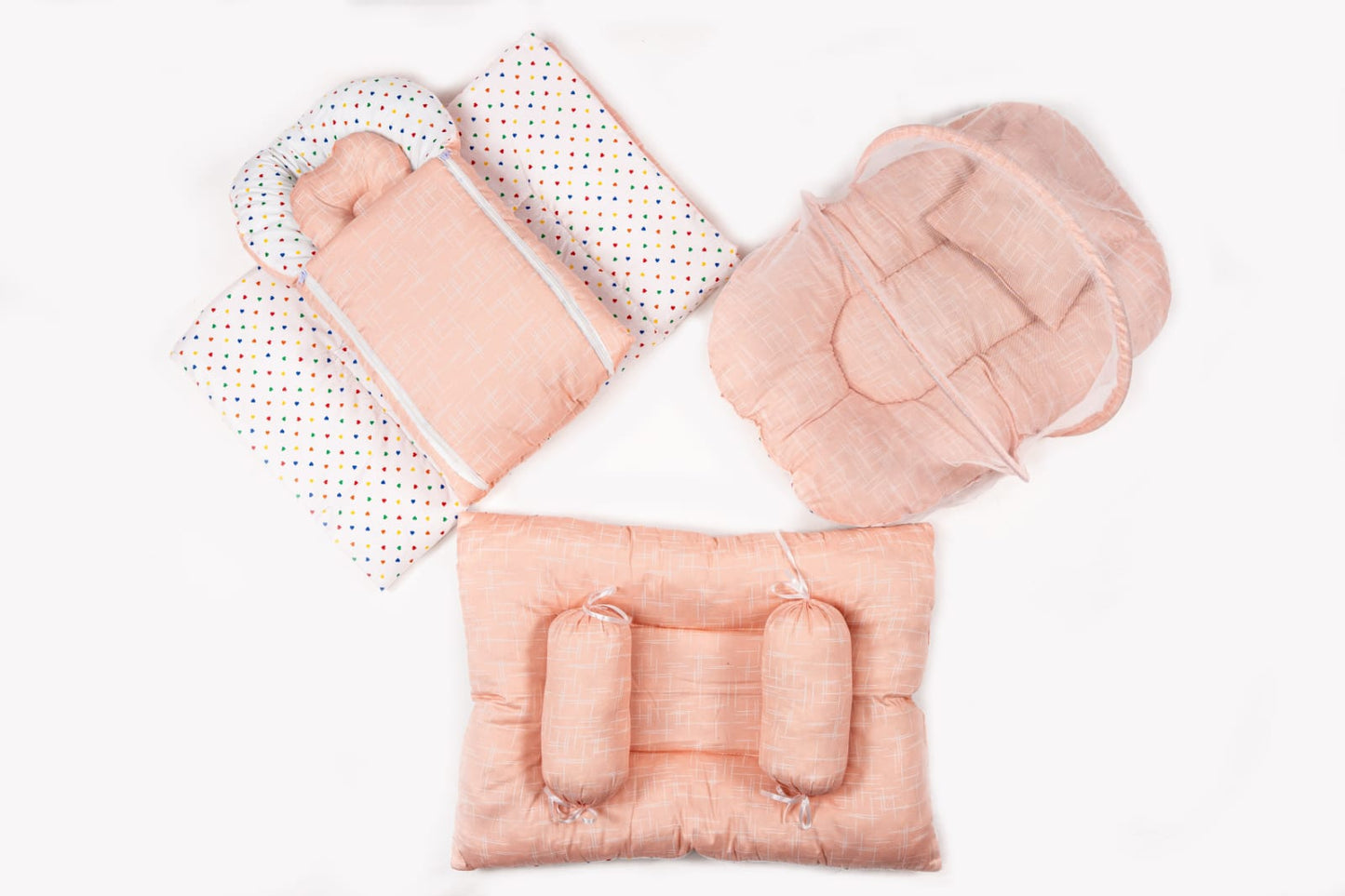 Premium Portable Infant Bedding Set with Protective Mosquito Net