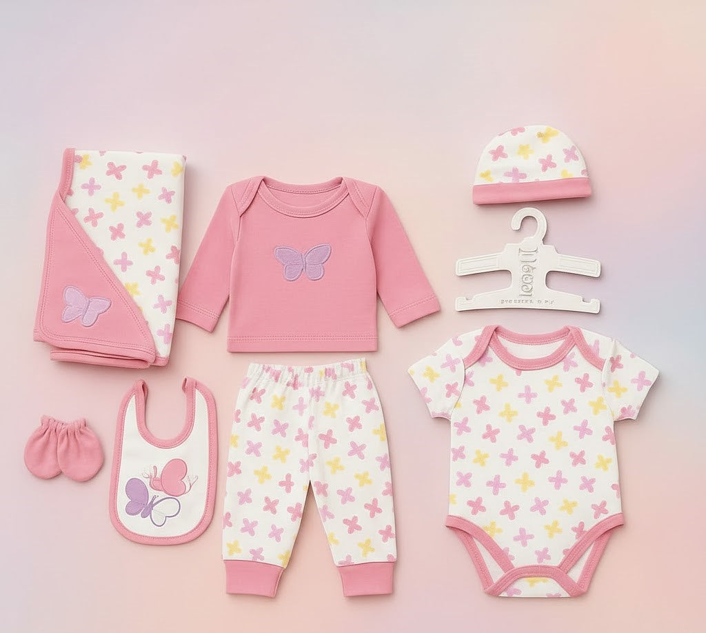 Premium 7-Piece Essential Newborn Layette & Clothing Set